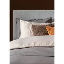 Boxspring Liv egaal - lichtgrijs - 120x200 cm - ronde poot