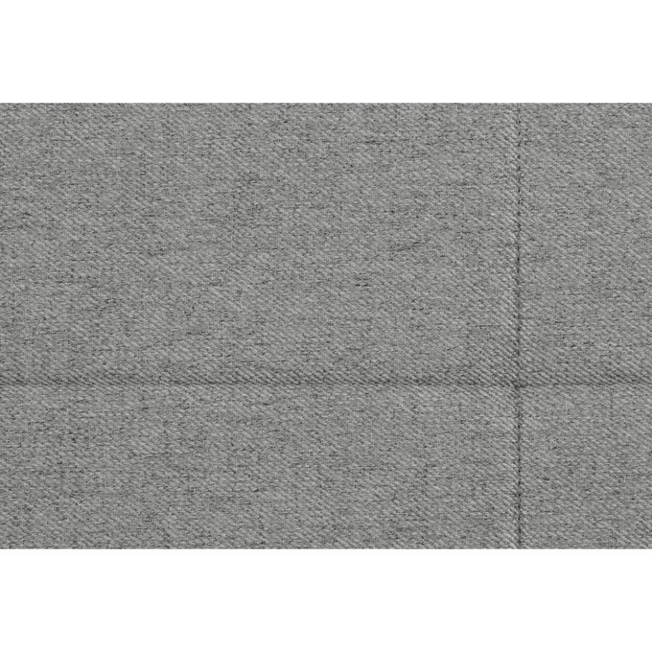 Boxspring Liv geblokt - lichtgrijs - 90x200 cm - slanke poot