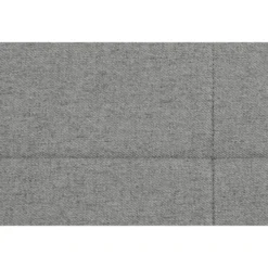Boxspring Liv geblokt - lichtgrijs - 90x200 cm - ronde poot