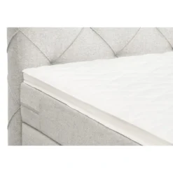 Boxspring Liv geruit - ecru - 120x200 cm - ronde poot