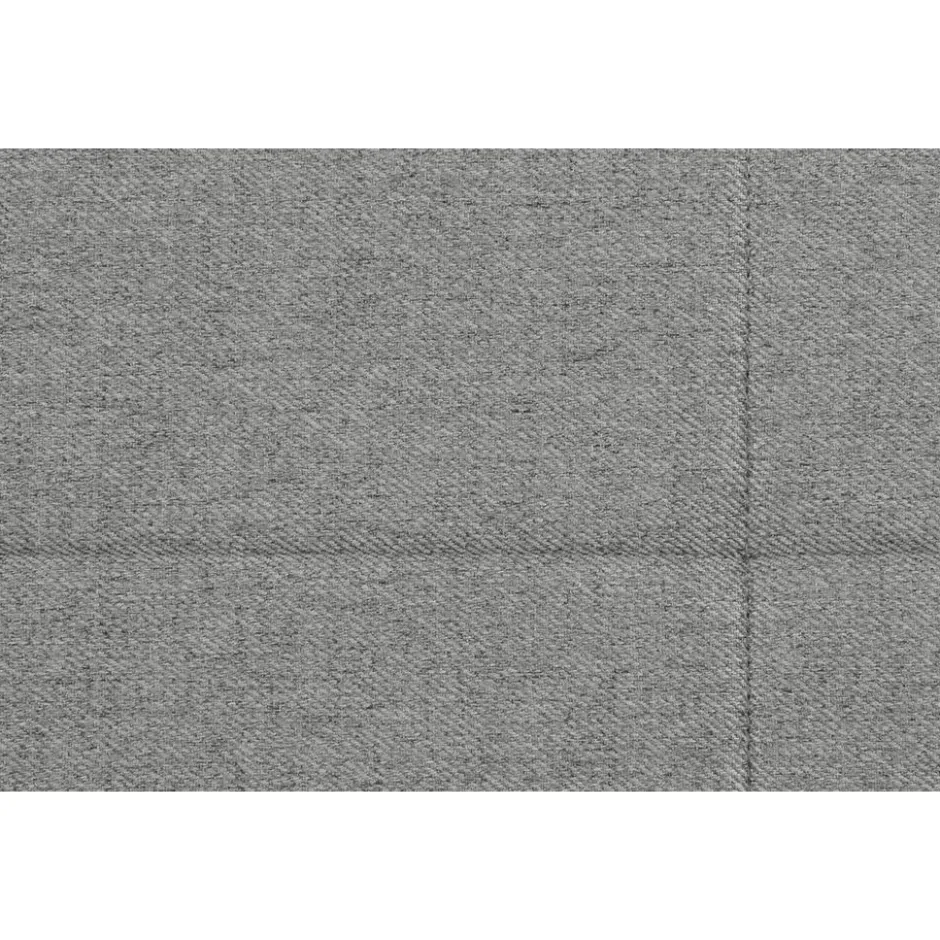 Boxspring met opbergruimte en voetbord Liv geruit - lichtgrijs - 180x200cm