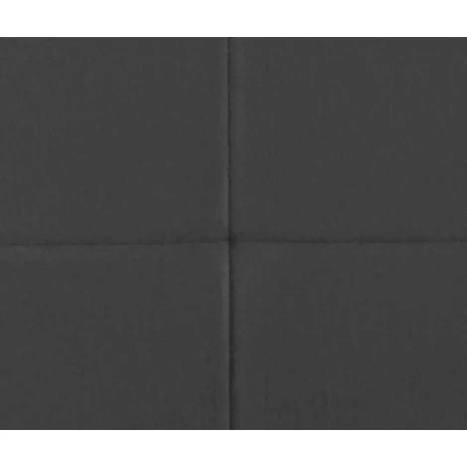 Boxspring met opbergruimte en voetbord Liv geblokt - grijs - 180x200cm