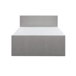 Boxspring met opbergruimte en voetbord Liv egaal - lichtgrijs - 180x200cm
