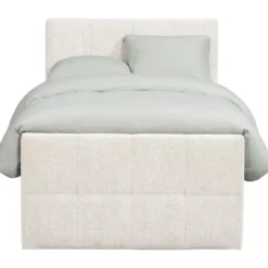 Boxspring met opbergruimte Kanso - ecru - 120x200 cm