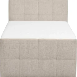Boxspring met opbergruimte Kanso - taupe - 120x200 cm