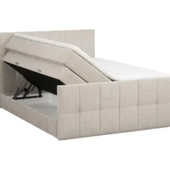 Boxspring met opbergruimte Kanso - taupe - 180x200 cm