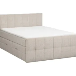 Boxspring met opbergruimte Kanso - taupe - 180x200 cm