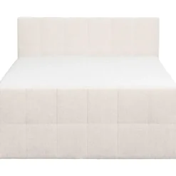 Boxspring met opbergruimte Kanso - ecru - 160x200 cm