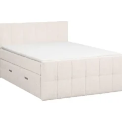 Boxspring met opbergruimte Kanso - ecru - 160x200 cm