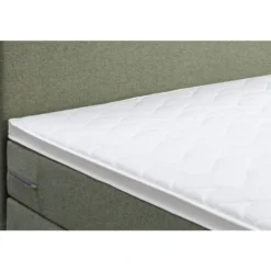 Boxspring met opbergruimte Liv egaal - groen - 120x200 cm