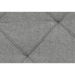 Boxspring met opbergruimte Liv geruit - lichtgrijs - 90x200 cm
