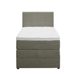 Boxspring met opbergruimte Liv geblokt - groen - 90x200 cm