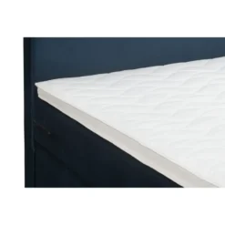 Boxspring met opbergruimte Liv egaal - blauw - 120x200 cm
