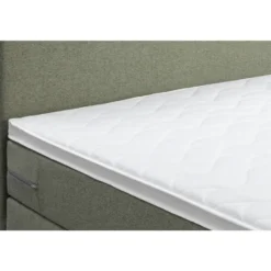 Boxspring met opbergruimte Liv egaal - groen - 160x200 cm