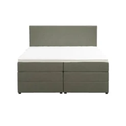 Boxspring met opbergruimte Liv egaal - groen - 140x200 cm