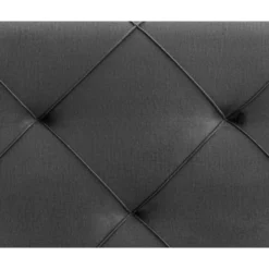 Boxspring met opbergruimte Liv geruit - grijs - 140x200 cm