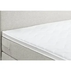 Boxspring met opbergruimte Liv egaal - ecru - 160x200 cm