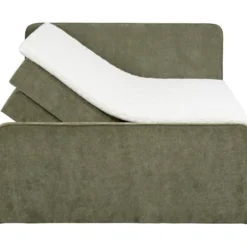 Boxspring met opbergruimte Mori - vergrijsd groen - 180x200 cm
