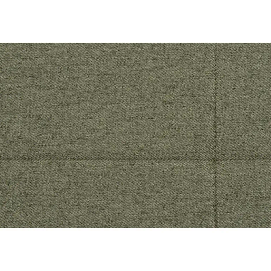 Boxspring met voetbord Liv geblokt - groen - 120x200 cm - ronde poot