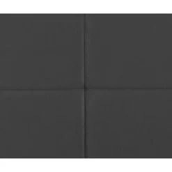 Boxspring met voetbord Liv geblokt - grijs - 180x200 cm - vierkante poot