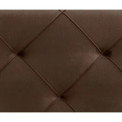 Boxspring met voetbord Liv geruit - bruin - 180x200 cm - slanke poot