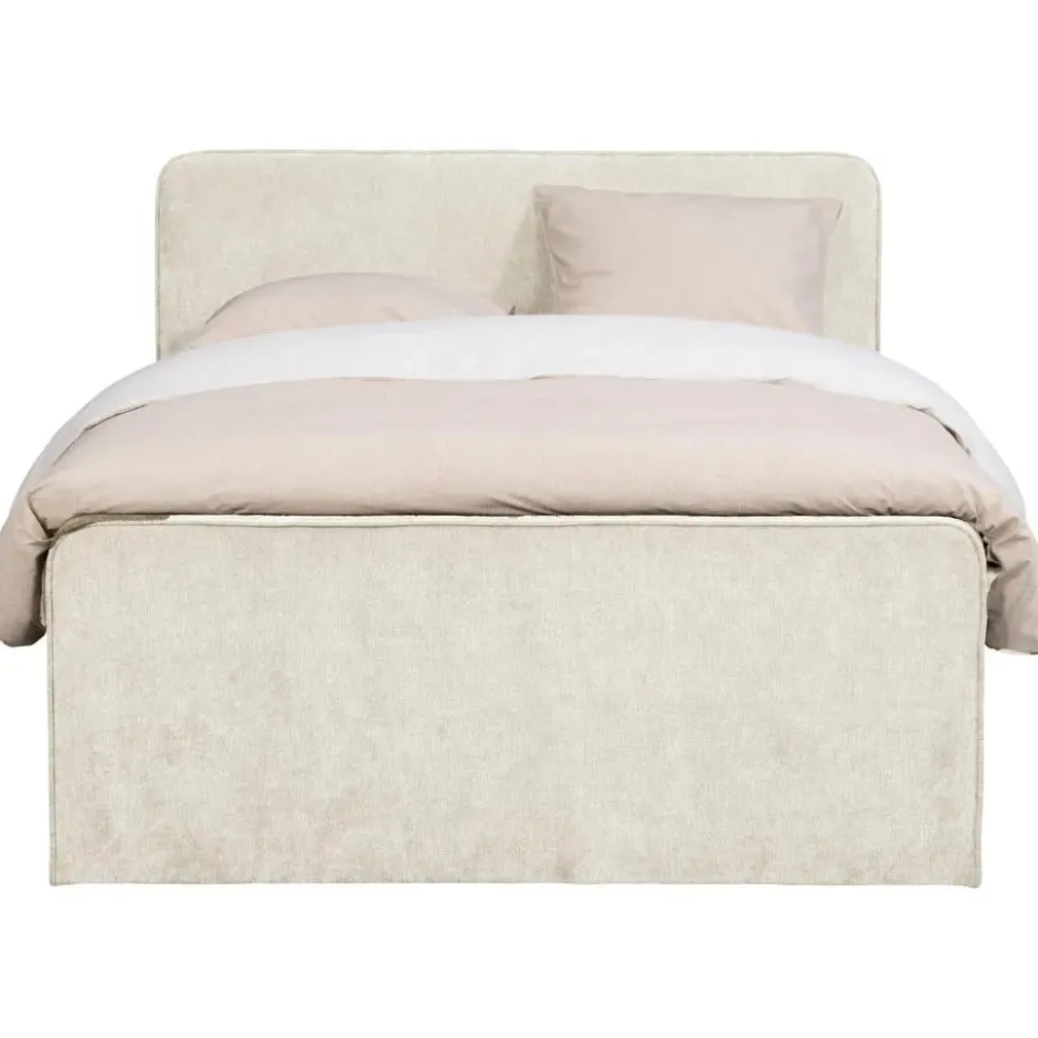 Boxspring Mori - lichtgrijs - 180x200 cm