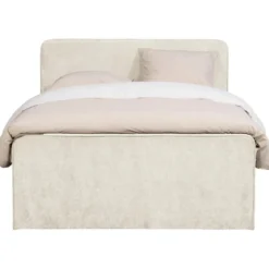 Boxspring Mori - lichtgrijs - 140x200 cm