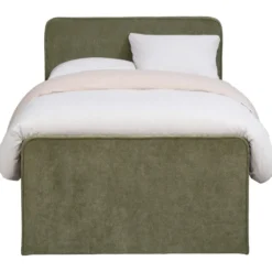 Boxspring Mori - vergrijsd groen - 120x200 cm