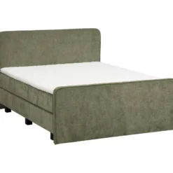 Boxspring Mori - vergrijsd groen - 140x200 cm