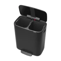 Brabantia Bo Hi Pedaalemmer 2 x 30 liter Matt Black