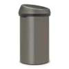 Brabantia Touch Bin Afvalemmer 60 liter Platinum