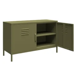 Bradford - Kast met 2 olijfgroene metalen deuren