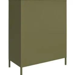 Bradford - Wandkast met 2 groene metalen deuren
