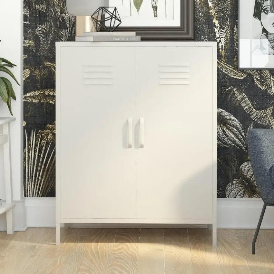 Bradford - Wandkast met 1 taupe metalen deur