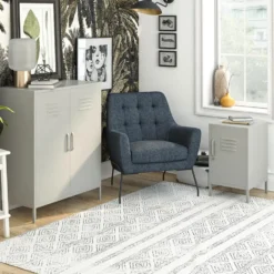 Bradford - Wandkast met 1 taupe metalen deur