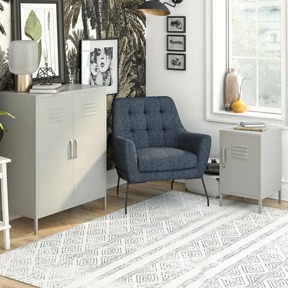 Bradford - Wandkast met 1 taupe metalen deur