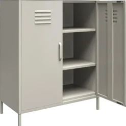 Bradford - Wandkast met 1 taupe metalen deur