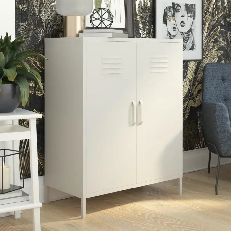 Bradford - Wandkast met 1 taupe metalen deur