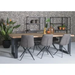 Brix - Bruine Eetkamertafel - Mangohout - 160x90 cm
