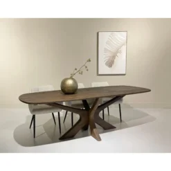 Brix - Eetkamertafel Montreaux - Bruin - Mangohout - 220 cm