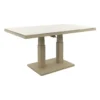 Brooklyn up& down verstelbare tuintafel 140x85 cm. - Latte