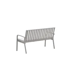 Bruno parkbank - aluminium - taupe - valley sand