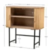 Buffet 2 deuren van hout en metaal