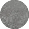 Buitenkleed Berlin Rond Japandi Grijs - 150 CM Ø