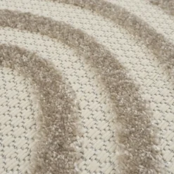 Buitenkleed Berlin Rond Japandi Beige - 150 CM Ø