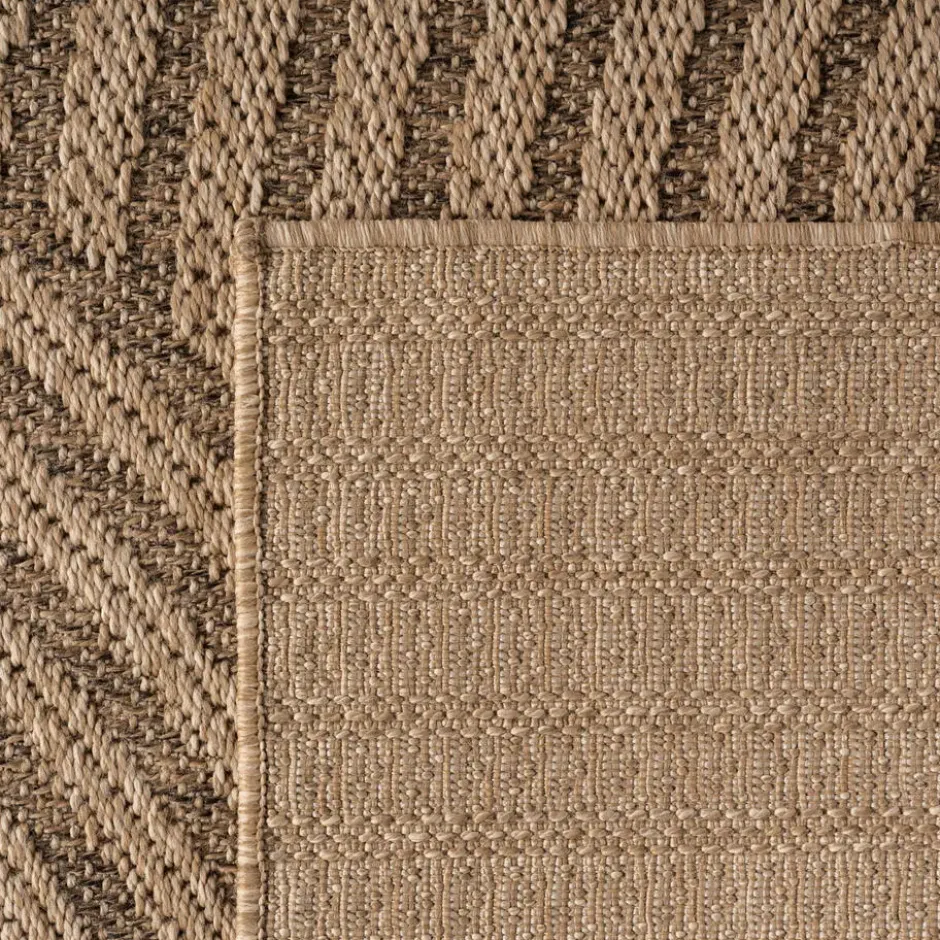 Buitenkleed Rond Timber Japandi Jute Beige - 160 CM Ø