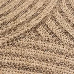Buitenkleed Rond Timber Japandi Jute Beige - 160 CM Ø