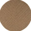 Buitenkleed Rond Timber Jute Beige - 120 CM Ø