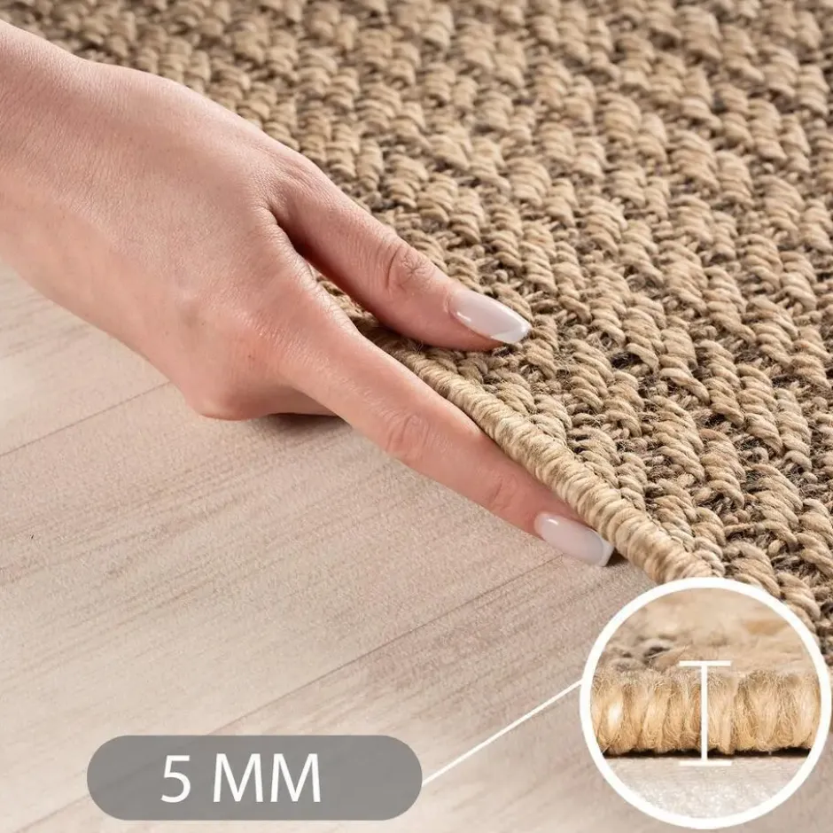 Buitenkleed Rond Timber Jute Beige - 200 CM Ø