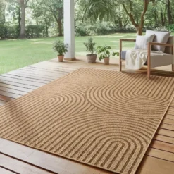Buitenkleed Timber Japandi Jute Beige - 160x230 CM